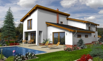 Attic house with gallery and a room on the ground floor.